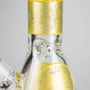 NG | 18" 9mm Metallic Eagle and Skull Beaker [L745] Glass Bong High-End Brands Glass