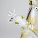 NG | 18" 9mm Metallic Eagle and Skull Beaker [L745] Glass Bong High-End Brands Glass