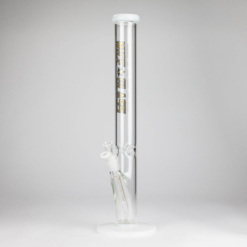 NG | 18" 5mm Straight Tube [GX006-5] Glass Bong High-End Brands Glass WHITE