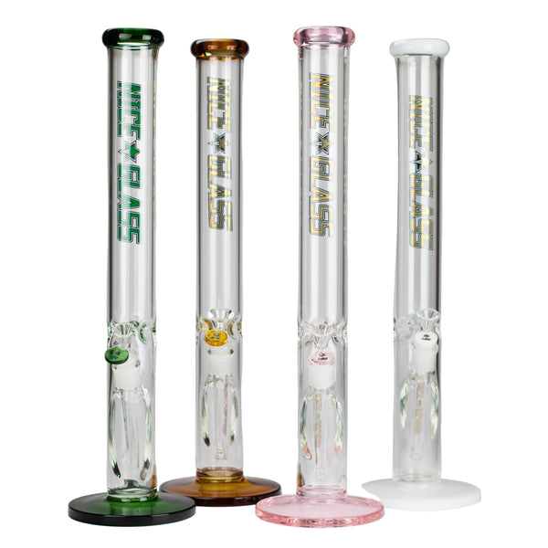 NG | 18" 5mm Straight Tube [GX006-5] Glass Bong High-End Brands Glass