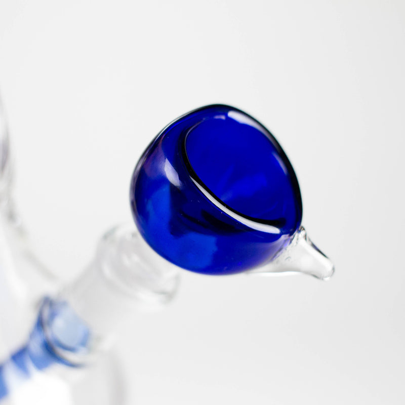 O 7" Twisted Bend Tube Glass Bong – Assorted Colors
