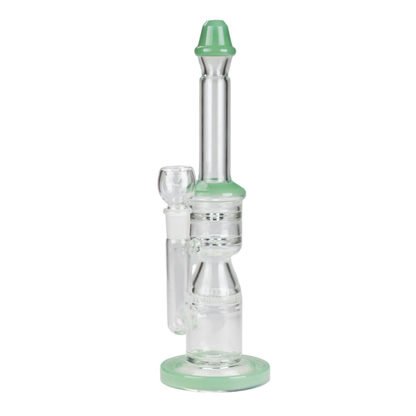 O 12" Honeycomb Diffuser Glass Water Bong – Assorted Colors