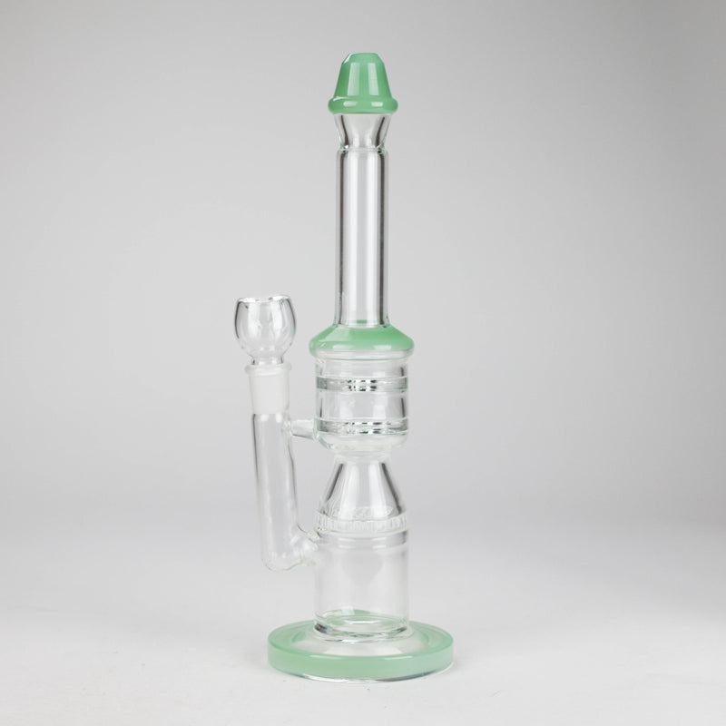 O 12" Honeycomb Diffuser Glass Water Bong – Assorted Colors