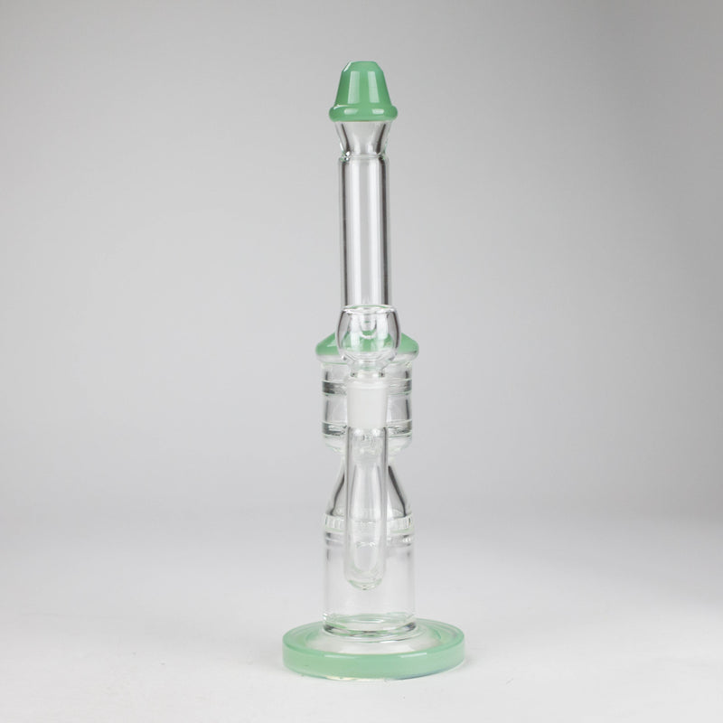 O 12" Honeycomb Diffuser Glass Water Bong – Assorted Colors