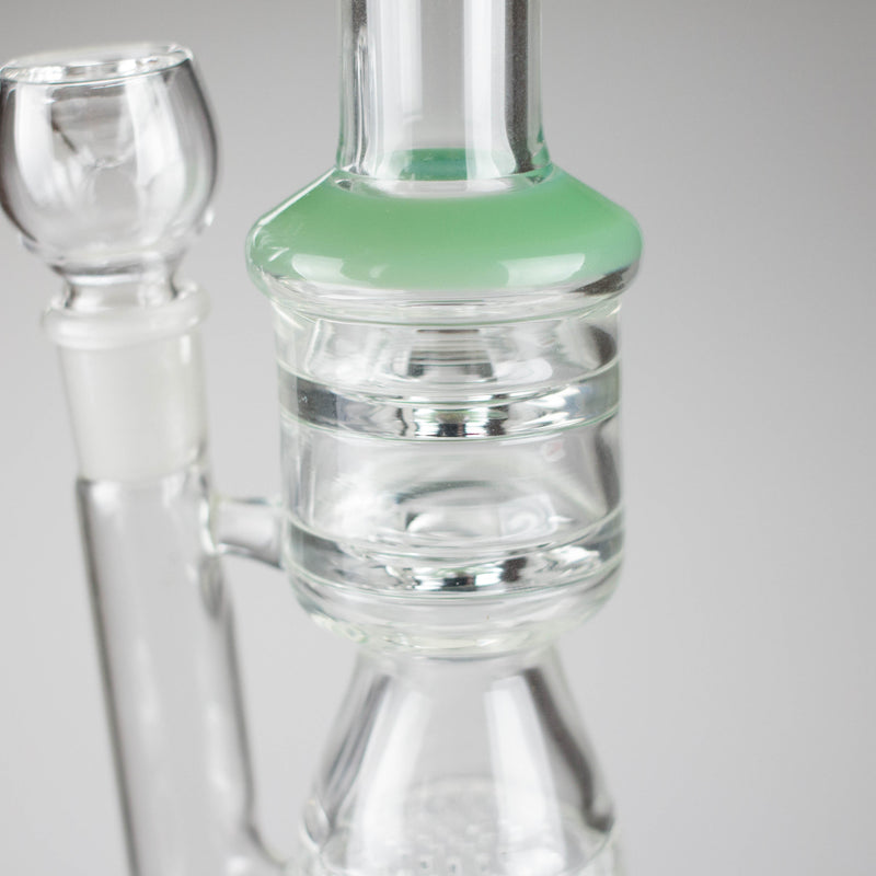 O 12" Honeycomb Diffuser Glass Water Bong – Assorted Colors