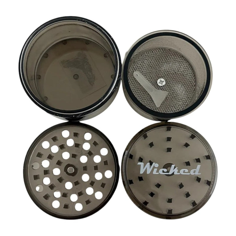 O Wicked | Acrylic 4-Part Grinder – 63mm x 69mm (12 PCS)