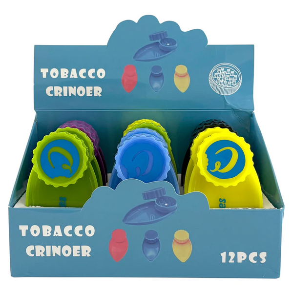 O Plastic Tobacco Grinder With Built-In Tray