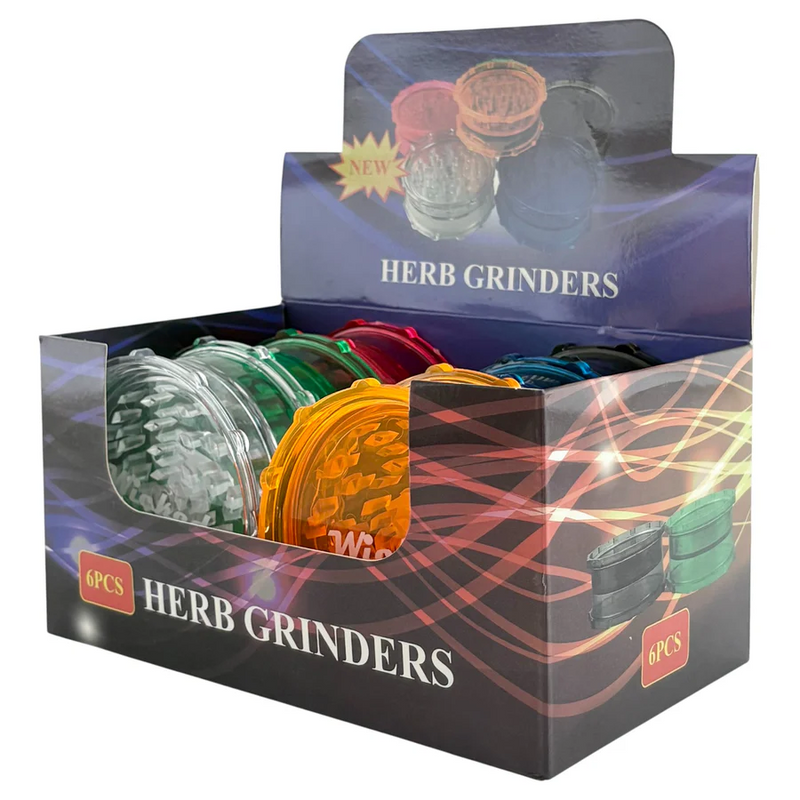 O Wicked | Plastic Herb Grinder 2-Parts - 6CT