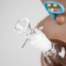 11.5" Vinyl gingerbread man water pipe Resin · Silicone · Plastic Bong JJ Distribution