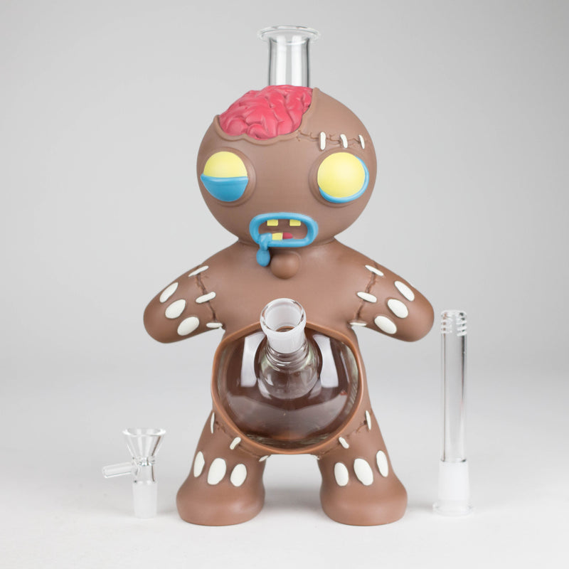 O 11.5" Vinyl gingerbread man water pipe