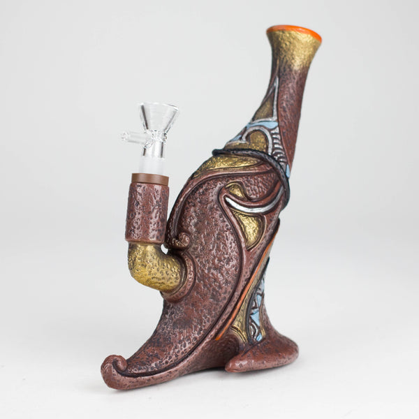 O 7.8“ Vinyl indian elements water pipe