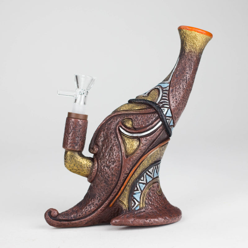 O 7.8“ Vinyl indian elements water pipe