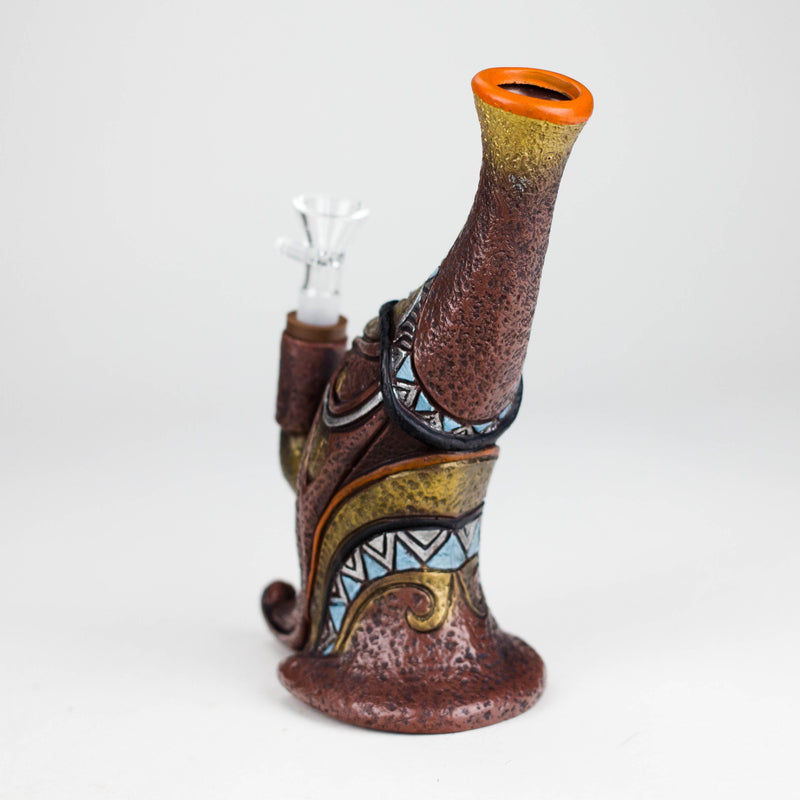 O 7.8“ Vinyl indian elements water pipe