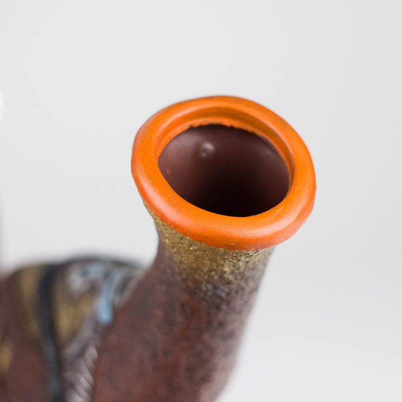 O 7.8“ Vinyl indian elements water pipe