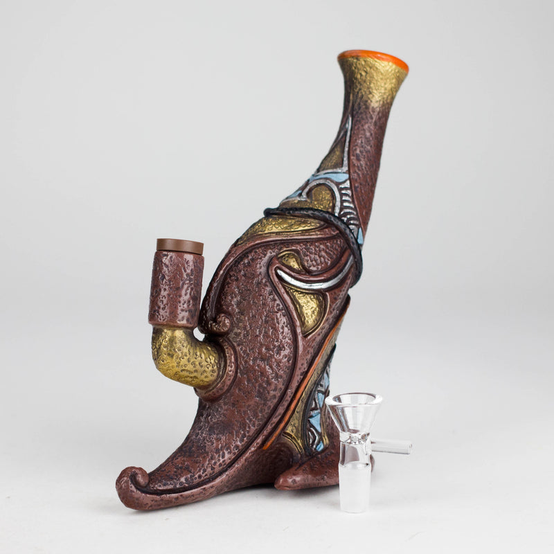 O 7.8“ Vinyl indian elements water pipe