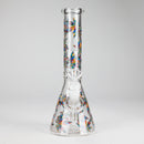 10" Leaves Design Glass Beaker Bong Glass Bong 777 Smoke