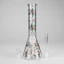 10" Leaves Design Glass Beaker Bong Glass Bong 777 Smoke