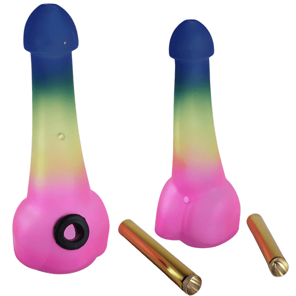 7″ Penis Smoking Glass Pipe [SMKZ160] Glass Bong Canadian Distributor Color A