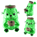 6″ Pug Silicone Water Pipe [SMKZ167] Resin · Silicone · Plastic Bong Canadian Distributor Green