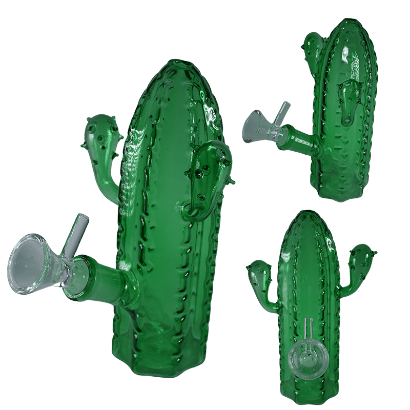 6″ Summer Vibes Cactus Glass Water Pipe – Green [SMKZ176] Glass Bong Canadian Distributor