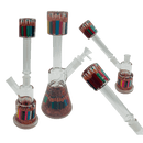 14" 2-Way Straight Glass Bong – Assorted Designs Glass Bong Canadian Distributor Art Sketch