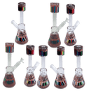 12" Center Piece Beaker Waterpipe – Assorted Designs Glass Bong Canadian Distributor Art Sketch