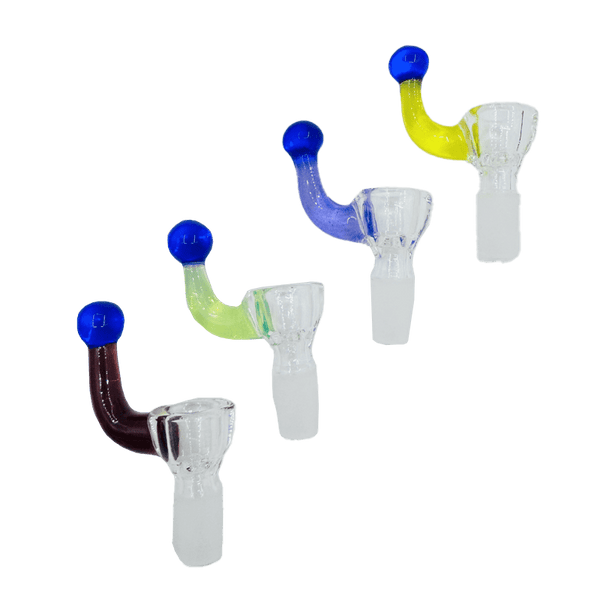 Color Handle Glass Bowl - Assorted (CC489) Bowl · Banger · Oil Burner Canadian Distributor