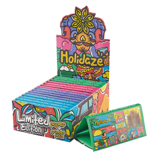 O Holidaze (INDIA Edition) - King Size Papers + Grinder + Tray (Box of 16)