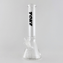 TOKE - 12" Beaker Bongs – 4mm Thick Glass Glass Bong Super Supplys Inc Black
