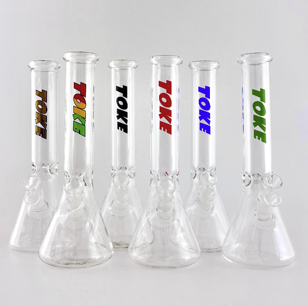 O TOKE - 12" Beaker Bongs – 4mm Thick Glass