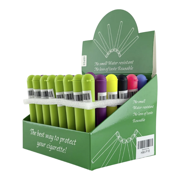 O Biodegradable Plastic Joint Tubes – 120mm x 15mm (48-Piece Display)