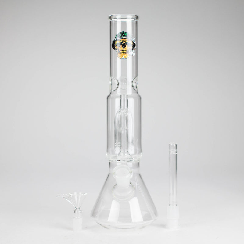 O 12" Beaker glass water bong with Perc [GP1968]