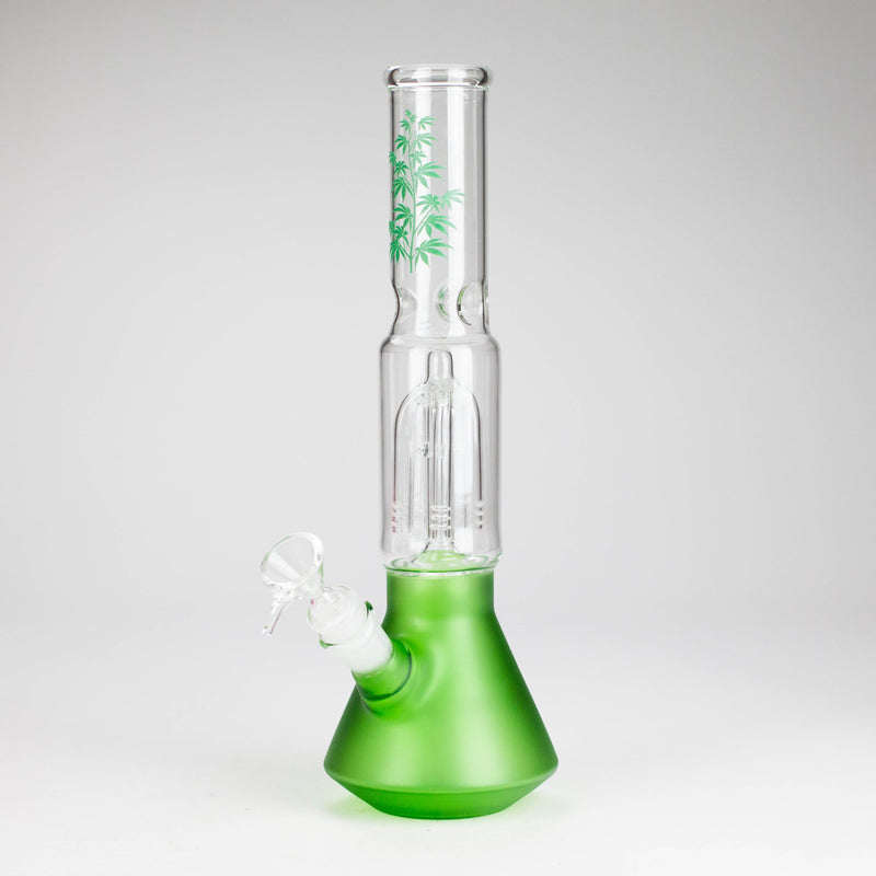 O 12" Beaker glass water bong with Perc [GP1968]