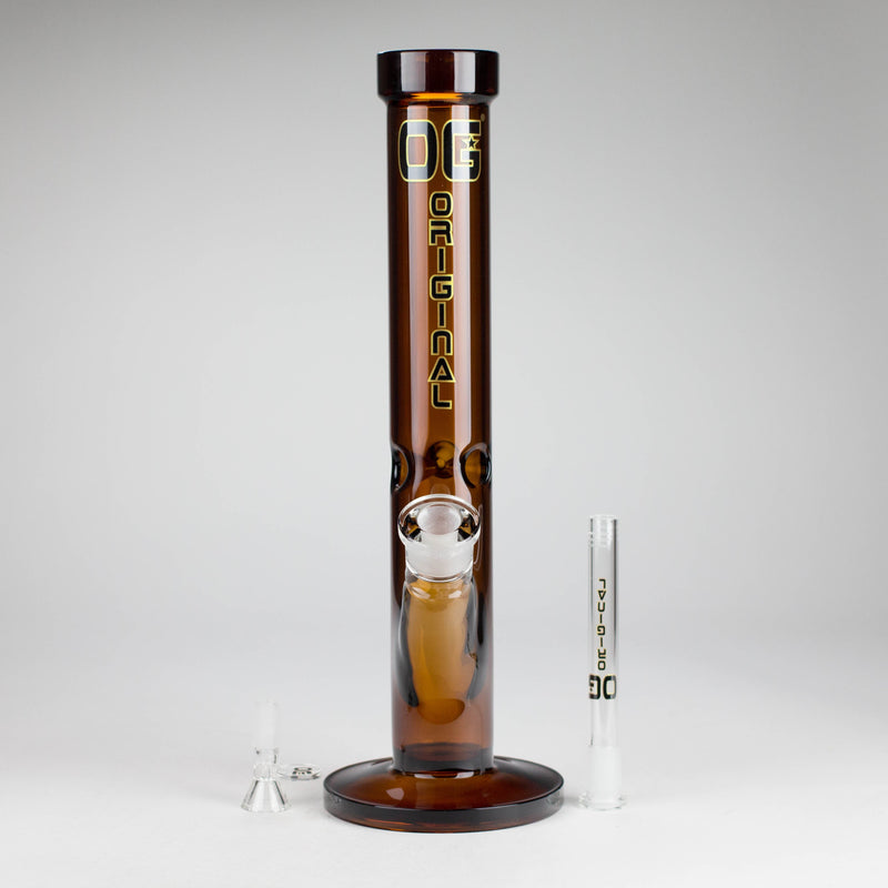 O OG Original | 14" Full Colour Straight Tube Glass Water Bong [OG 691]