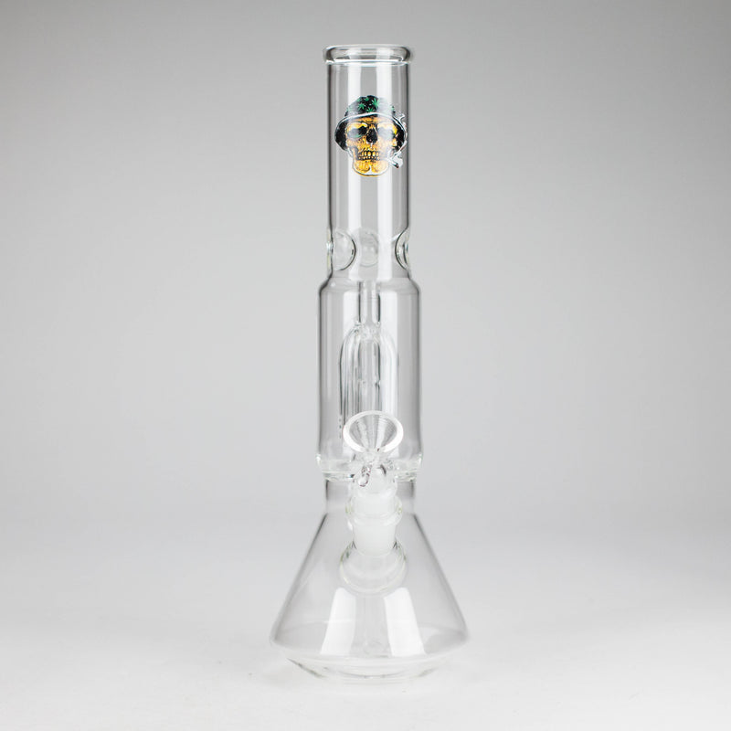 O 12" Beaker glass water bong with Perc [GP1968]