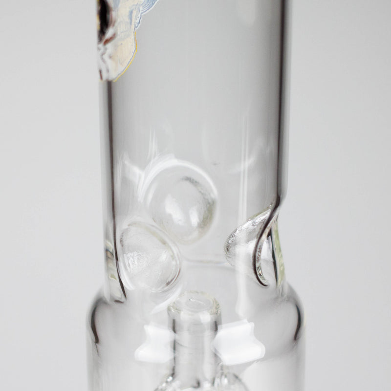 O 12" Beaker glass water bong with Perc [GP1968]