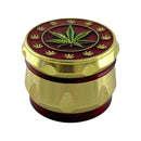 40mm 4-Part Leaf Engraving Tobacco Grinder-12CT Display Pack Super Supplys Inc