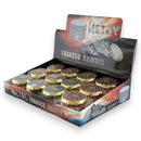 40mm 4-Part Leaf Engraving Tobacco Grinder-12CT Display Pack Super Supplys Inc