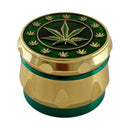 40mm 4-Part Leaf Engraving Tobacco Grinder-12CT Display Pack Super Supplys Inc