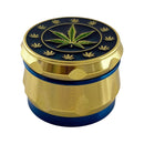 40mm 4-Part Leaf Engraving Tobacco Grinder-12CT Display Pack Super Supplys Inc