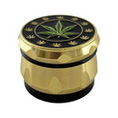 40mm 4-Part Leaf Engraving Tobacco Grinder-12CT Display Pack Super Supplys Inc