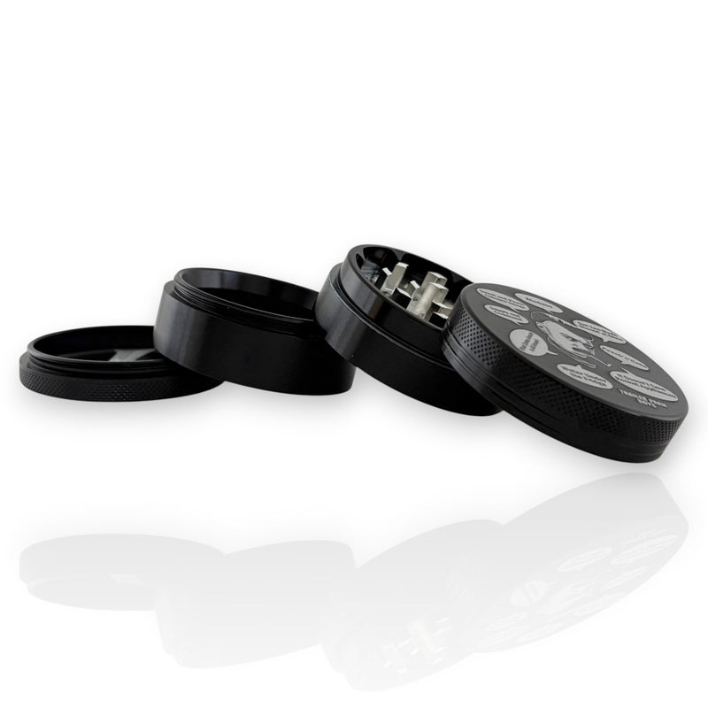 4-Part Aluminum Grinder – 55mm - 12CT Display Pack Super Supplys Inc
