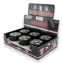 4-Part Aluminum Grinder – 55mm - 6CT Display Pack Super Supplys Inc