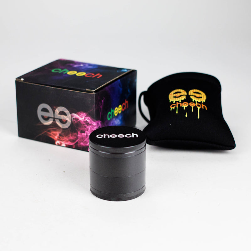Cheech | 50mm 4-Piece Non-Sticky Grinder with Gift Pouch [GR-8] Regular Grinder Smoking Cat Distribution