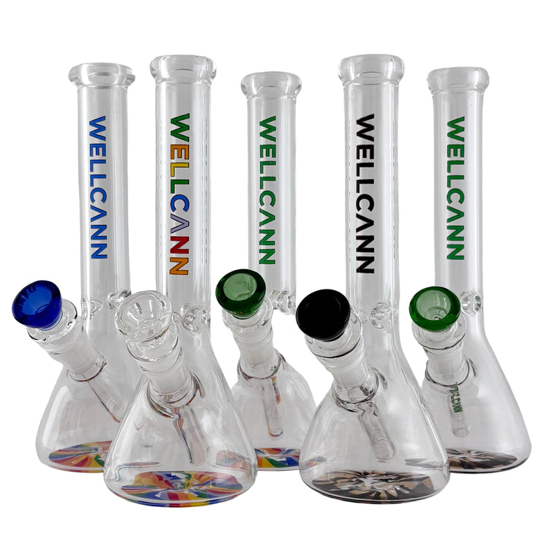 Wellcann | 10" 5mm Beaker Accent Glass Bong Glass Bong Super Supplys Inc