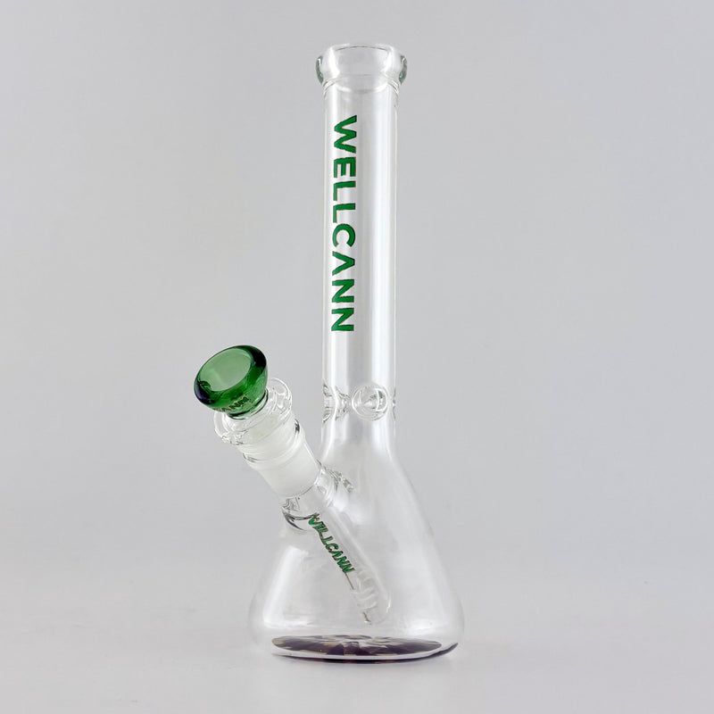 Wellcann | 10" 5mm Beaker Accent Glass Bong Glass Bong Super Supplys Inc G-Black