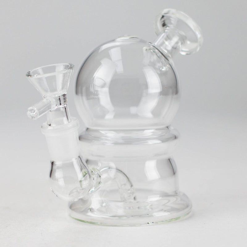 5" Solid Color Electroplate Glass Bong Glass Bong 777 Smoke Clear