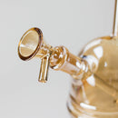 7" Solid Color Electroplate Glass Bubbler Glass Bong 777 Smoke