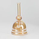 7" Solid Color Electroplate Glass Bubbler Glass Bong 777 Smoke