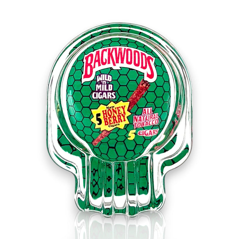 Crystal Skull Glass Ashtray – 6-Piece Display Glass Ashtray Super Supplys Inc